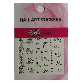 RONNEY - Naklejki wodne na paznokcie NAILART STICKERS RN 222   